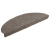 20 db öntapadós lépcsőszőnyeg 65 x 21 x 4 cm bézs félkör alakú nagy