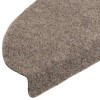 20 db öntapadós lépcsőszőnyeg 65 x 21 x 4 cm bézs félkör alakú nagy
