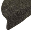 20 db öntapadós lépcsőszőnyeg 56 x 17 x 3 cm antracit félkör alakú
