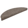 20 db öntapadós lépcsőszőnyeg 56 x 17 x 3 cm bézs félkör alakú
