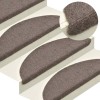 20 db öntapadós lépcsőszőnyeg 56 x 17 x 3 cm bézs félkör alakú