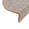 30 db világosbarna félkör alakú lépcsőszőnyeg 56 x 17 x 3 cm