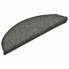 30 db sötétszürke félkör alakú lépcsőszőnyeg 56 x 17 x 3 cm