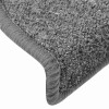 30 db sötétszürke, félkör alakú, nagy lépcsőszőnyegek 65 x 24 x 4 cm