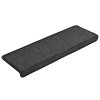 30 db lépcsőszőnyeg 65 x 21 x 4 cm antracit téglalap alakú széllel