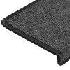 30 db lépcsőszőnyeg 65 x 21 x 4 cm antracit téglalap alakú széllel