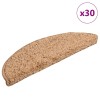 30 db bézs színű, félkör alakú lépcsőszőnyeg 56 x 17 x 3 cm