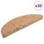 30 db bézs színű, félkör alakú lépcsőszőnyeg 56 x 17 x 3 cm