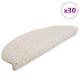 30 db fehér félkör alakú nagy lépcsőszőnyeg 65 x 21 x 4 cm