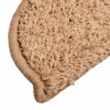 20 db bézs félkör alakú lépcsőszőnyeg 56 x 17 x 3 cm