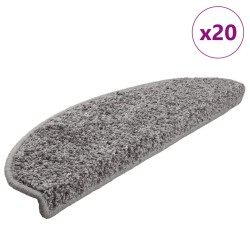 20 db szürke lépcsőszőnyeg 65x21x4 cm