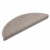 30 db ezüst lépcsőszőnyegek öntapadós szizál kinézetű 56x17x3cm