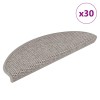 30 db lépcsőszőnyegek öntapadós szizál kinézetű 65x21x4 cm