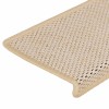 30 db berber lépcsőszőnyegek öntapadós szizál kinézetű 65x21x4 cm