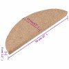 20 db bézs öntapadó lépcsőszőnyeg 56 x 17 x 3 cm