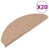 20 db bézs öntapadó lépcsőszőnyeg 65 x 22,5 x 3,5 cm
