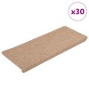 30 db bézs öntapadó lépcsőszőnyeg 65 x 24,5 x 3,5 cm