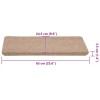 30 db bézs öntapadó lépcsőszőnyeg 65 x 24,5 x 3,5 cm