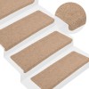 30 db bézs öntapadó lépcsőszőnyeg 65 x 24,5 x 3,5 cm