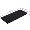 30 db fekete öntapadó lépcsőszőnyeg 65 x 24,5 x 3,5 cm