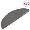 20 db fekete öntapadó lépcsőszőnyeg 56 x 17 x 3 cm