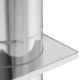 Kémény kiterjesztés ezüst 35 x 35 x 82 cm rozsdamentes acél Kémény kiterjesztés ezüst 35 x 35 x 82 cm rozsdamentes acél