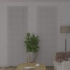 Zsalugáter redőnyök fehér 220 x 75 cm alumínium