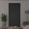 Zsalugáter redőnyök fekete 220 x 105 cm alumínium