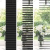 Zsalugáter redőnyök fekete 220 x 105 cm alumínium