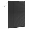 Zsalugáter redőnyök fekete 220 x 155 cm alumínium