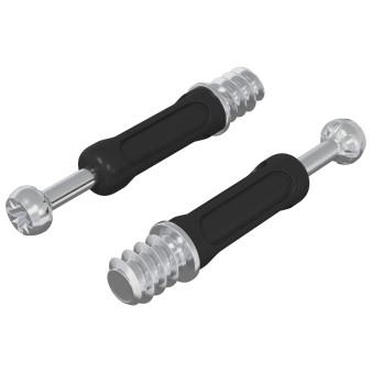 Kamera zár csavar 2 pcs ezüst és fekete m6 x 40 mm fém