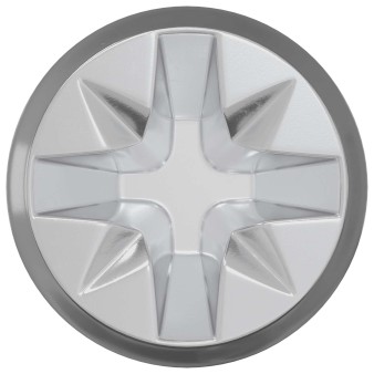 Kamera zár csavar 2 pcs ezüst és fekete m6 x 40 mm fém