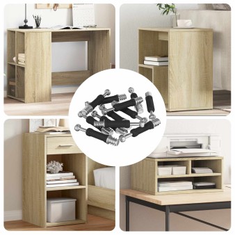 Kamera zár csavar 4000 pcs ezüst és fekete fém