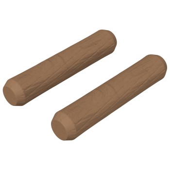 Fa dübelek 2 pcs barna ø 8 x 35 mm tömör fa