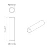 Fa dübelek 2 pcs barna ø 8 x 50 mm tömör fa