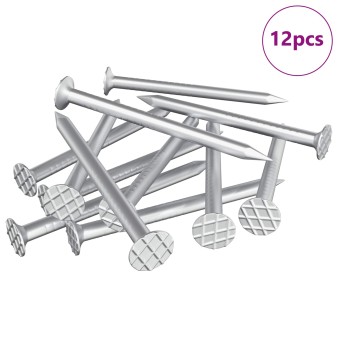 Szegek fa számára 12 pcs ezüst ø 3 x 15 mm fém