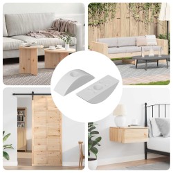 Félhold mosó 2 pcs fehér m6 pp