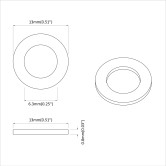 Alátétek 33962 pcs ezüst vas Alátétek 33962 pcs ezüst vas