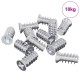Csavar 10909 pcs ezüst m6 x 12 mm vas