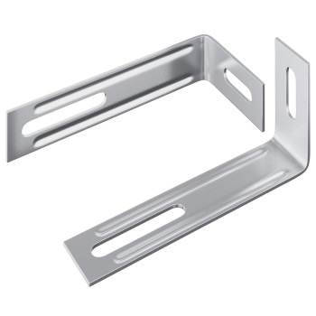 Anti tip konzol egyszínű 2 pcs ezüst 74,5 x 15 x 32 mm vas