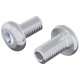 Zár csavar egyszínű 2 pcs ezüst m6 x 12 mm acél