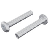 Zár csavar egyszínű 2 pcs ezüst m6 x 35 mm acél Zár csavar egyszínű 2 pcs ezüst m6 x 35 mm acél