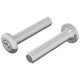 Fejzár csavar 2 pcs ezüst m6 x 35 mm acél