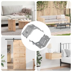 Konzol 2 pcs horganyzott 106 x 55 x 1,5mm acél