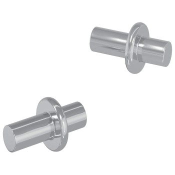 Polc peg 2 pcs ezüst 8,6 x 8,6 x 14,6 mm acél