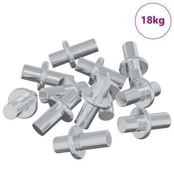 Polc peg 4500 pcs ezüst 8,6 x 8,6 x 14,6 mm acél