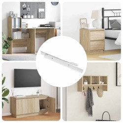 Fiók csúszó 12 pcs fehér 250 mm acél