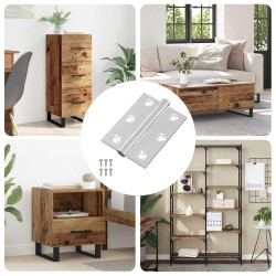 Zsanér 720 pcs ezüst 50 x 38 x 1,3 mm acél