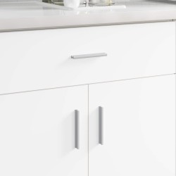 Fogantyú egyszínű 2 pcs ezüst 105.7 x 7.4 x 15.5 mm alumínium