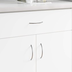 Fogantyú 2 pcs ezüst 107 x 3.6 x 23 mm rozsdamentes acél